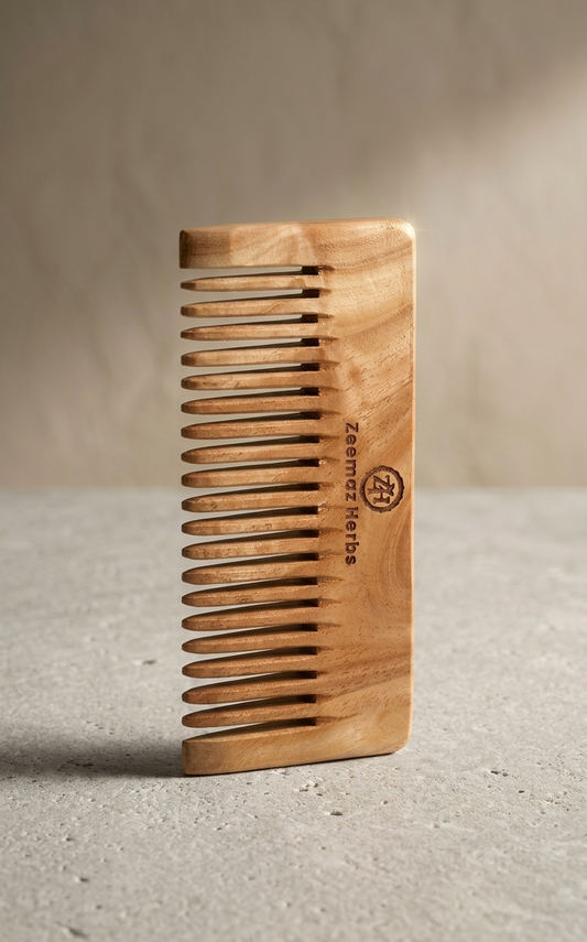 Zeemaz Herbs Neem Wooden Comb – Natural Hair Care Essential