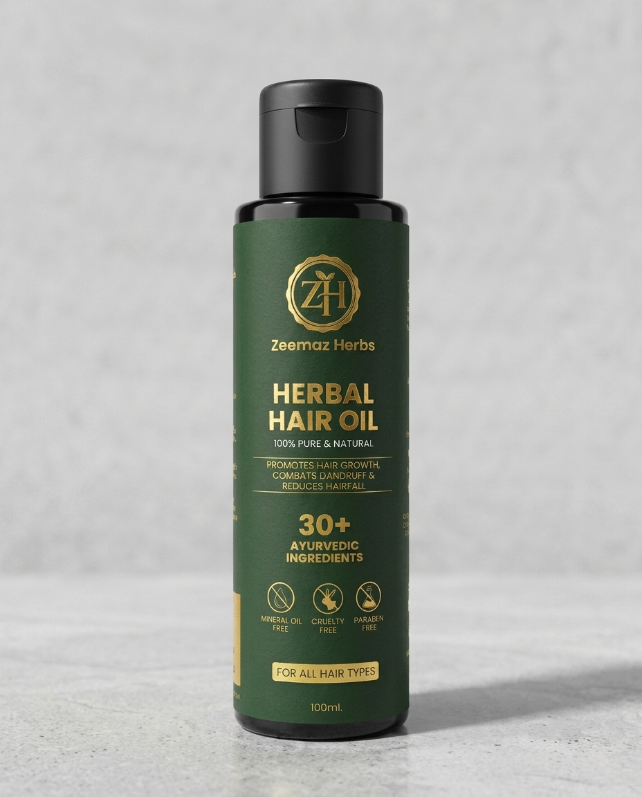 Zeemaz Herbs Herbal Hair Oil – 100% Pure & Natural (100ml)